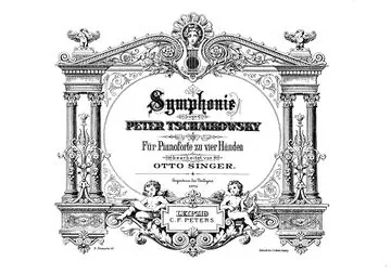 Tchaikovsky symphony piano reduction score
