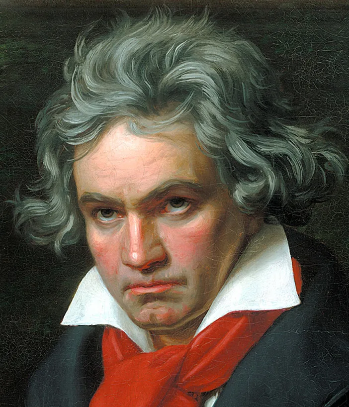 Portrait of Beethoven by Joseph Karl Stieler (1820). Source: Public Domain.