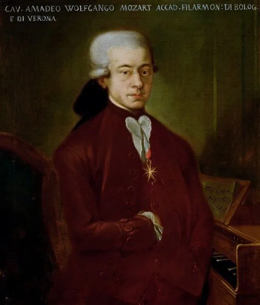 Mozart portrait by Padre Martini Bologna 1777