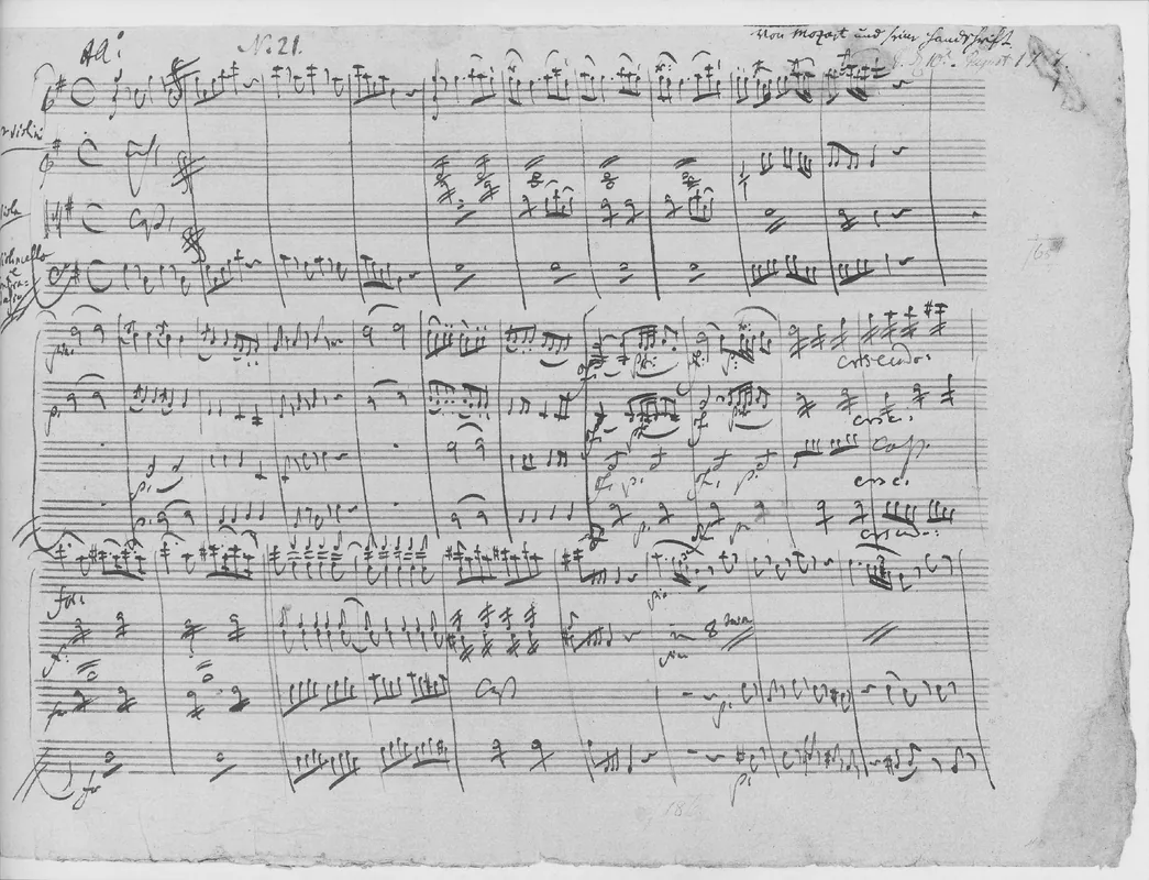 Mozart Eine kleine Nachtmusik K.525 autograph manuscript