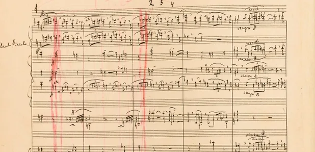 Rachmaninoff Symphony No. 2 autograph manuscript page