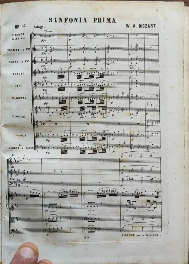 Score manuscript excerpt