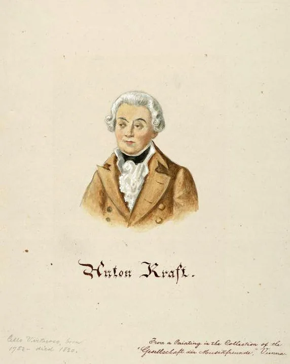 Portrait of Anton Kraft, cellist at the Esterházy court