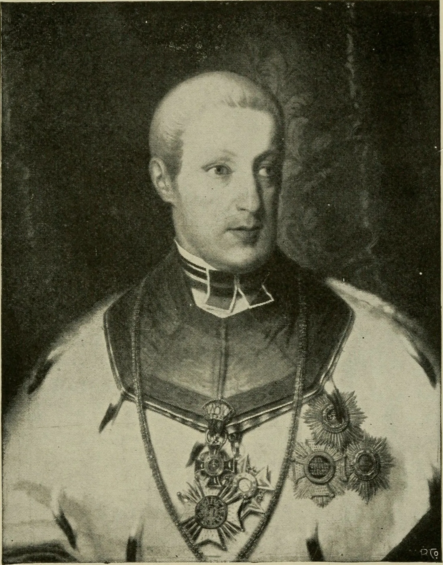 Portrait of Archduke Rudolf of Austria, Beethoven's patron and dedicatee of the Emperor Concerto