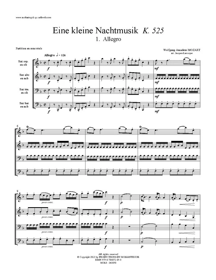 Eine kleine Nachtmusik K.525 IMSLP score page
