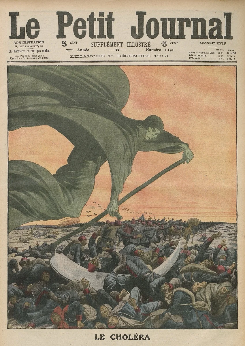 Cholera illustration from Le Petit Journal