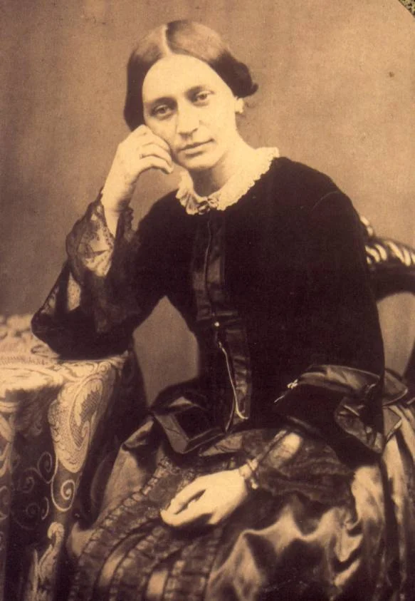 Clara Schumann portrait (c. 1853, artist unknown) — the concerto's premiere soloist and its lifelong guardian.