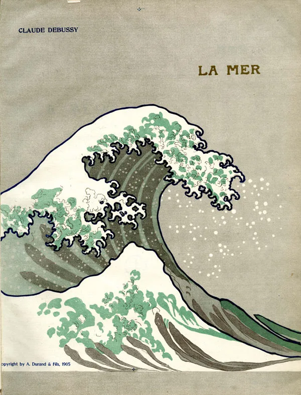 Hokusai's Great Wave, used on Debussy's La Mer score cover
