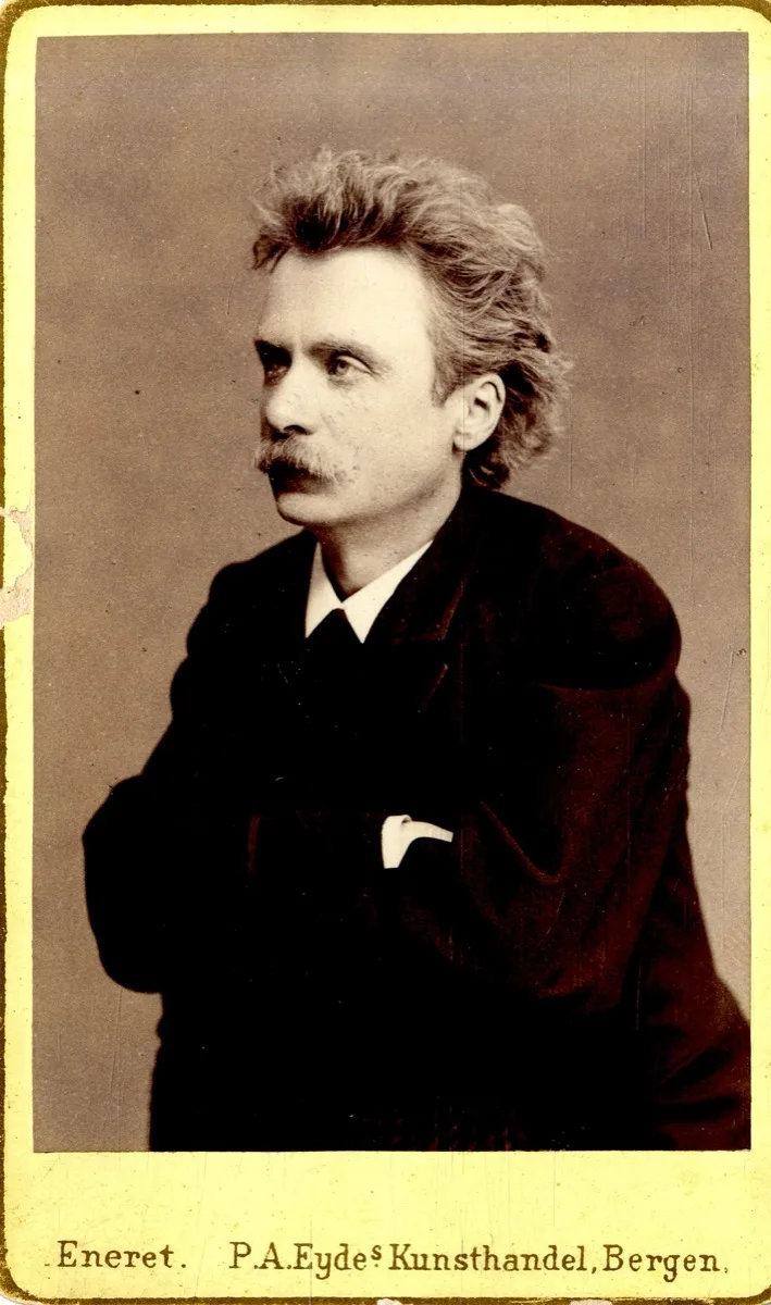 Edvard Grieg, Bergen cabinet card, c.1880s