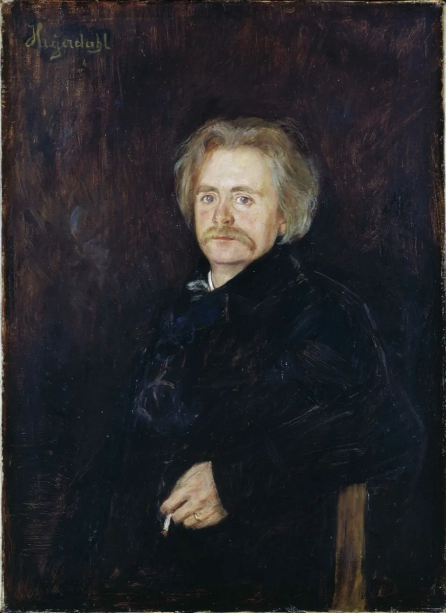 Edvard Grieg, portrait by Hans Heyerdahl