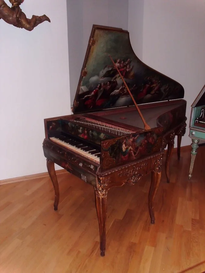 Single-manual harpsichord by Carl Conrad Fleischer, 1716
