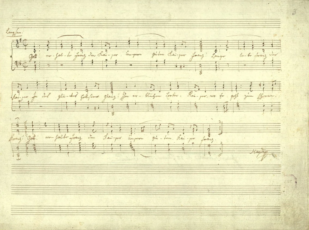 Haydn autograph manuscript