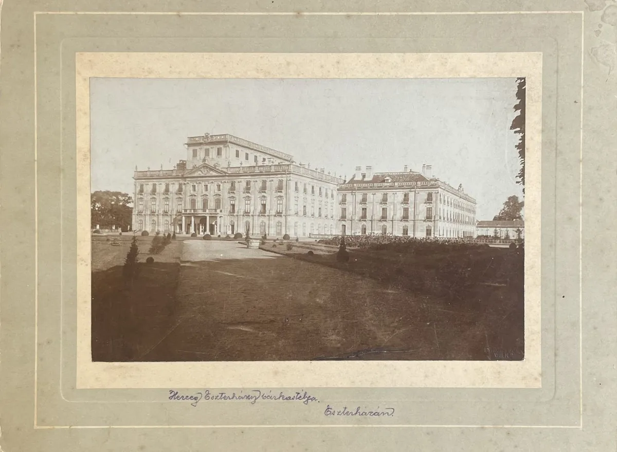 Esterháza Palace historical photograph