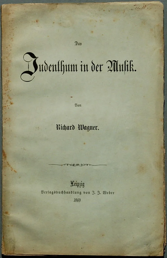 Title page of Wagner's essay Das Judenthum in der Musik (1869 edition)