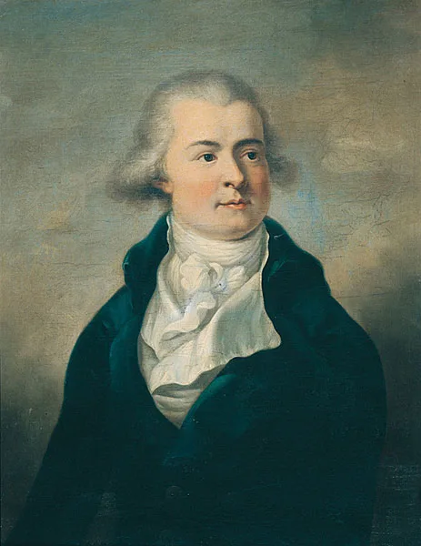 Prince Franz Joseph Maximilian von Lobkowitz (1772–1816), portrait by August Friedrich Oelenhainz. Beethoven's most steadfast patron, Lobkowitz received the dedications of symphonies 3, 4, 5, and 6.