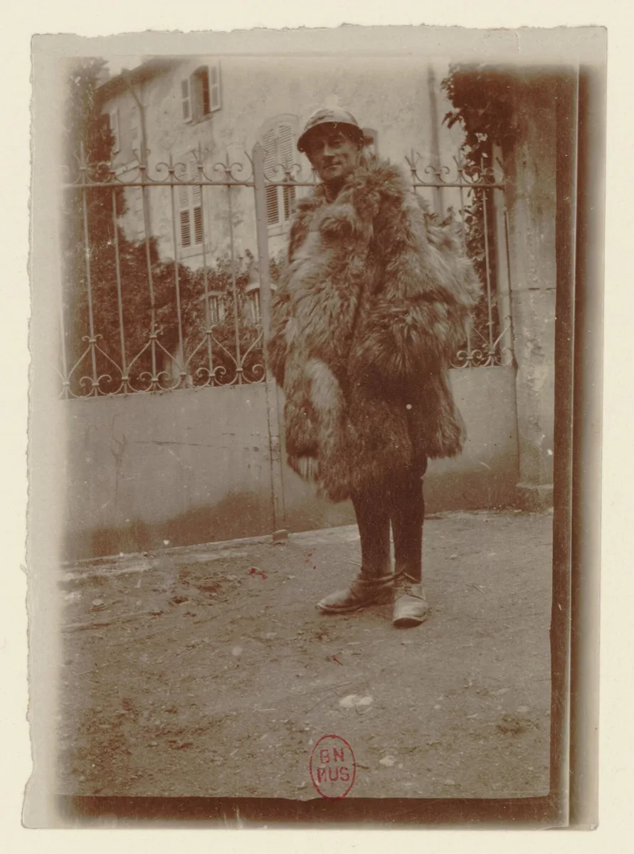 Maurice Ravel in military uniform during World War I
