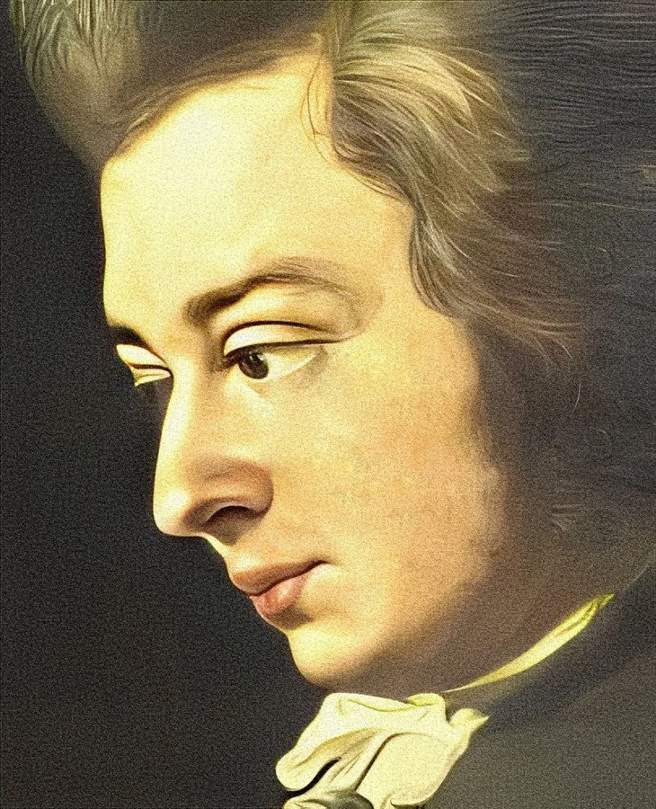 Portrait of Mozart by Joseph Lange, 1782