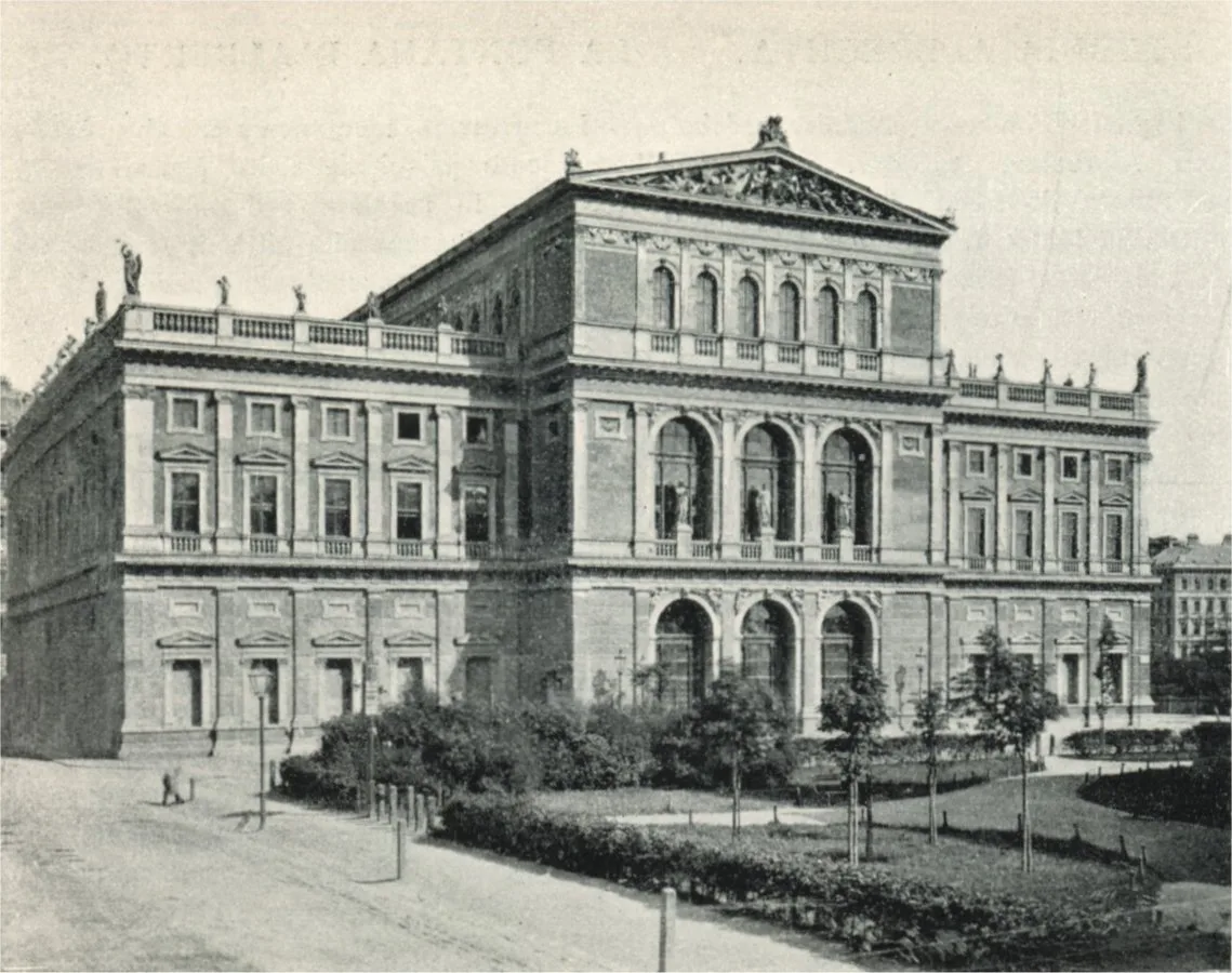 Vienna Musikverein, c. 1898, where Dvořák's Symphony No. 6 was to have premiered