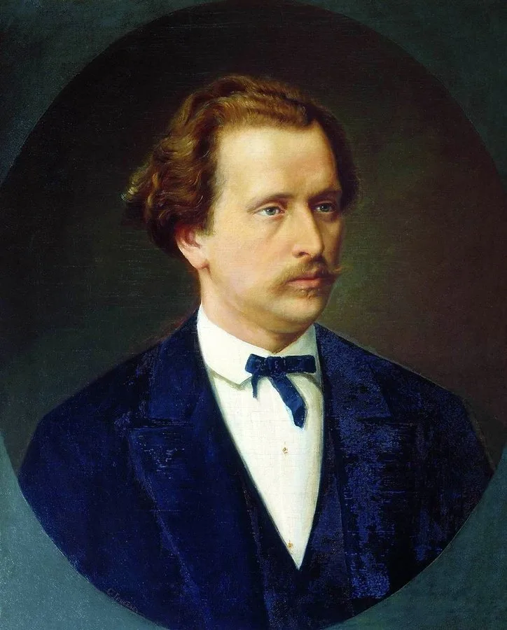 Nikolai Rubinstein, portrait by Sergei Gribkov, Moscow Conservatory director