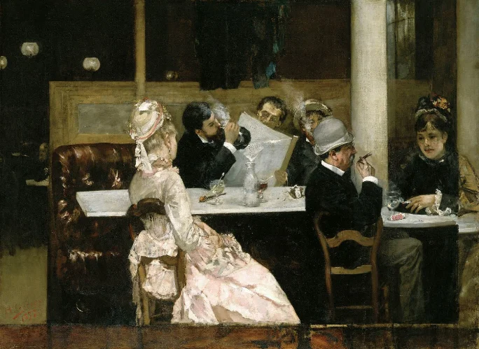 Henri Gervex, Café Scene in Paris, 1877