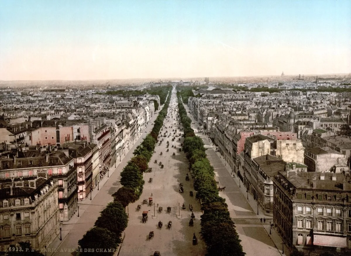 Paris Champs-Elysées around 1900