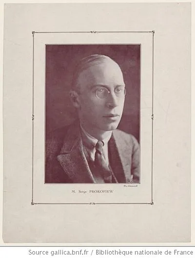 Portrait of Sergei Prokofiev by Choumoff