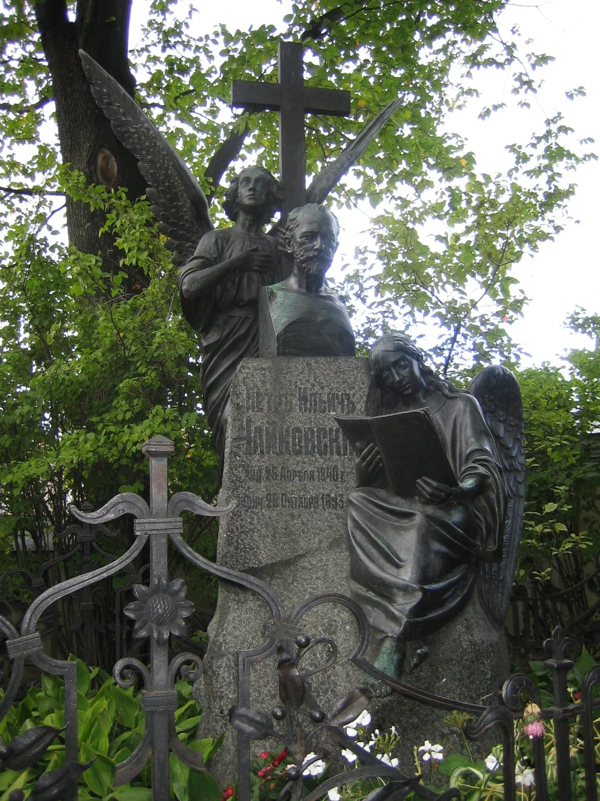 Tchaikovsky's grave at the Alexander Nevsky Monastery