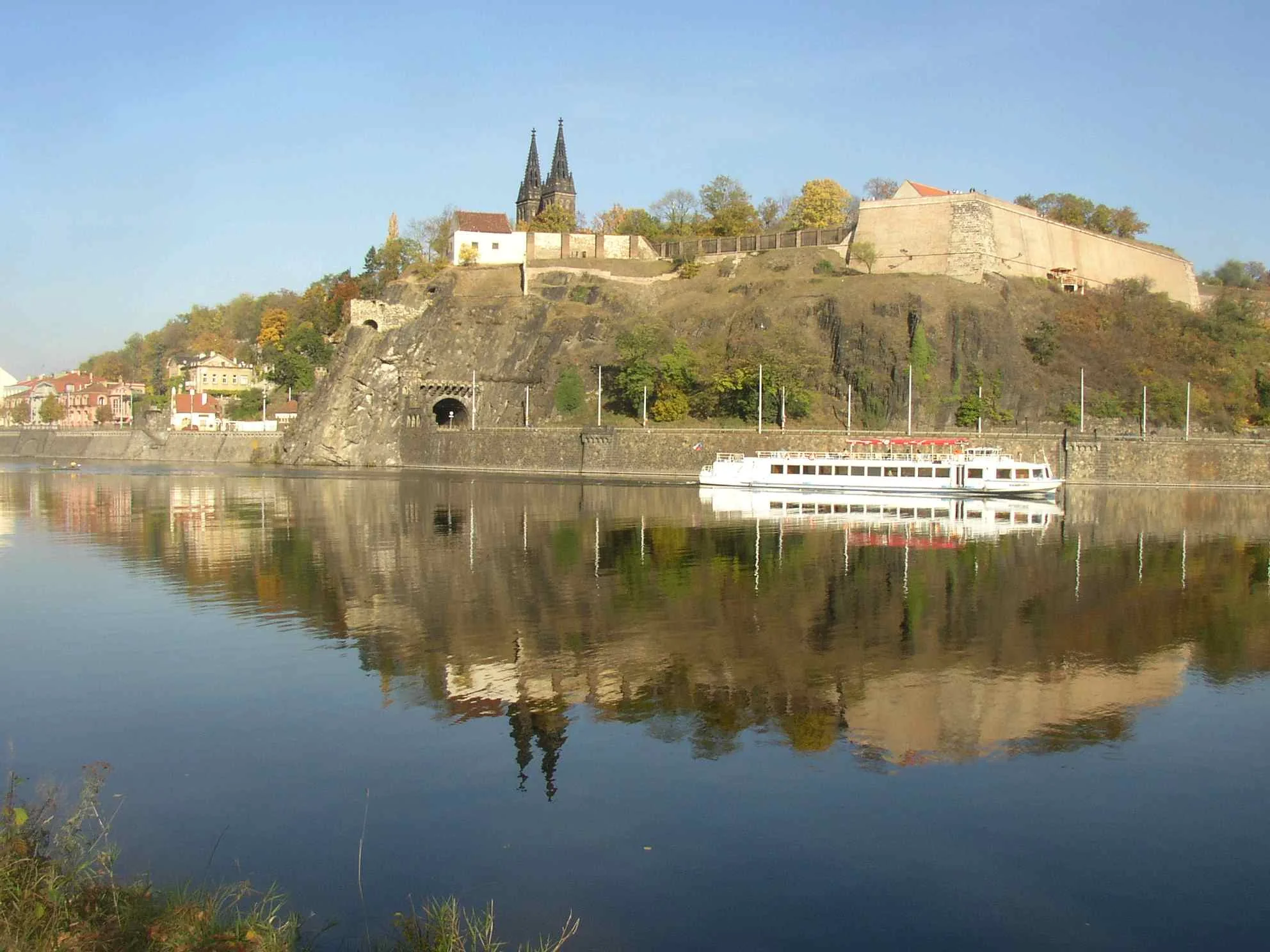Vyšehrad fortress and the Vltava