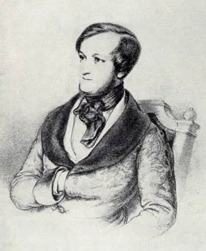 Young Richard Wagner around 1840