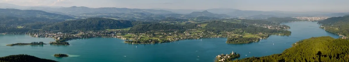 Lake Wörthersee in Pörtschach, Austria