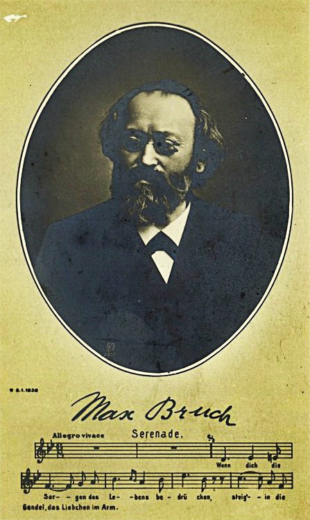 Portrait photograph of the composer Max Bruch around 1900