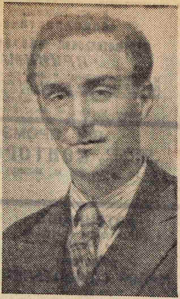 Portrait photograph of the Soviet conductor Yevgeny Mravinsky in suit and tie